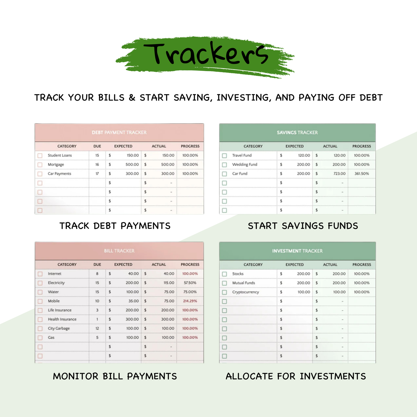 Monthly Budget Sheet