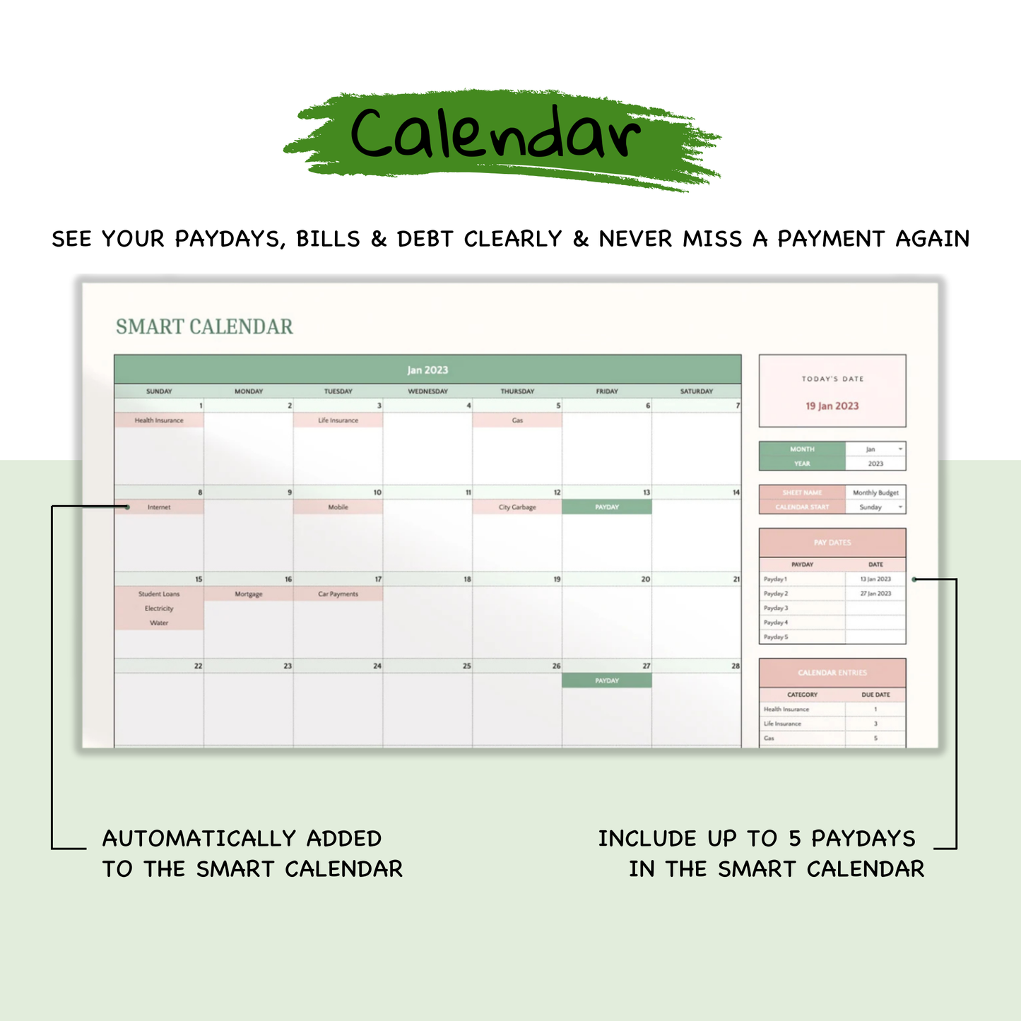 Monthly Budget Sheet