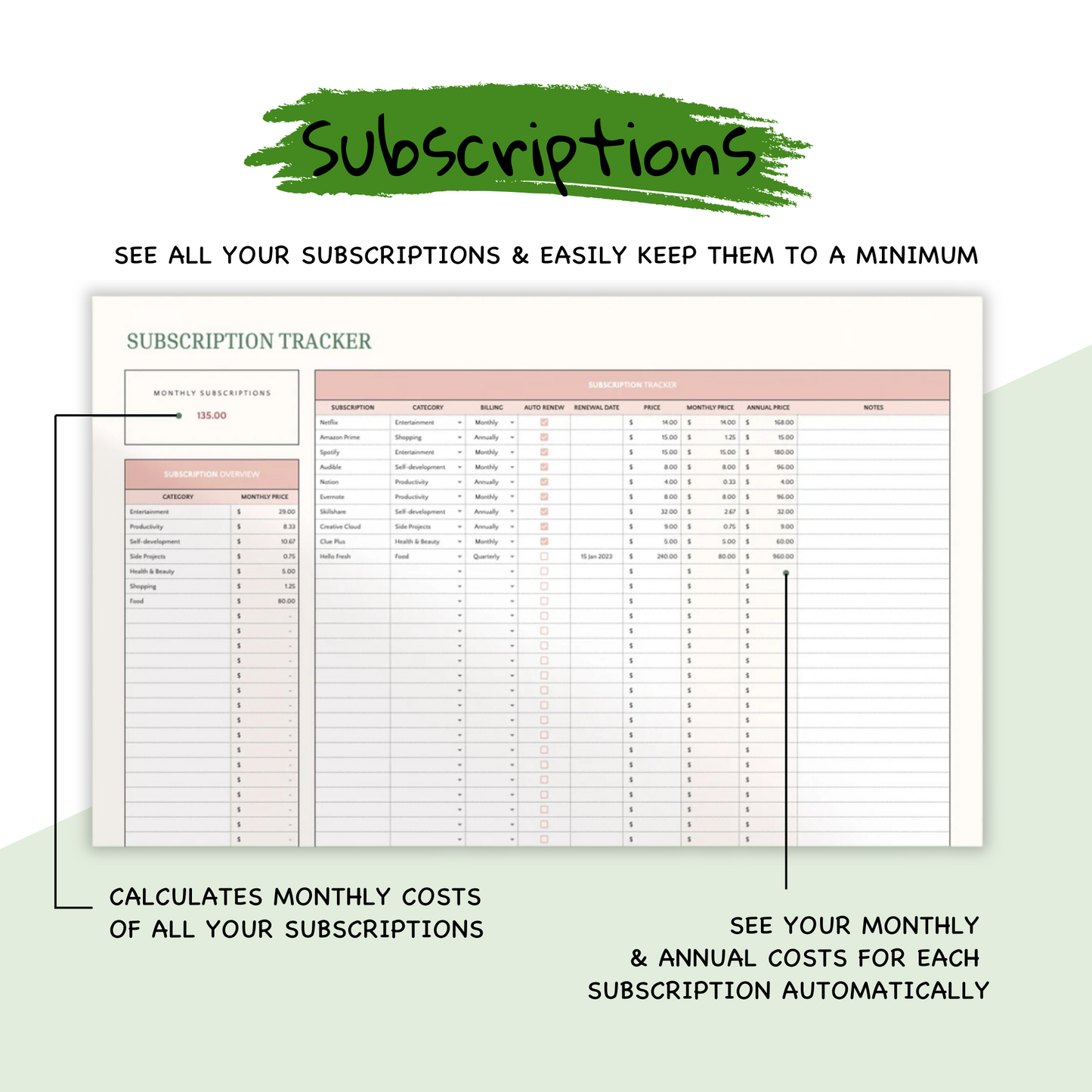 Monthly Budget Sheet
