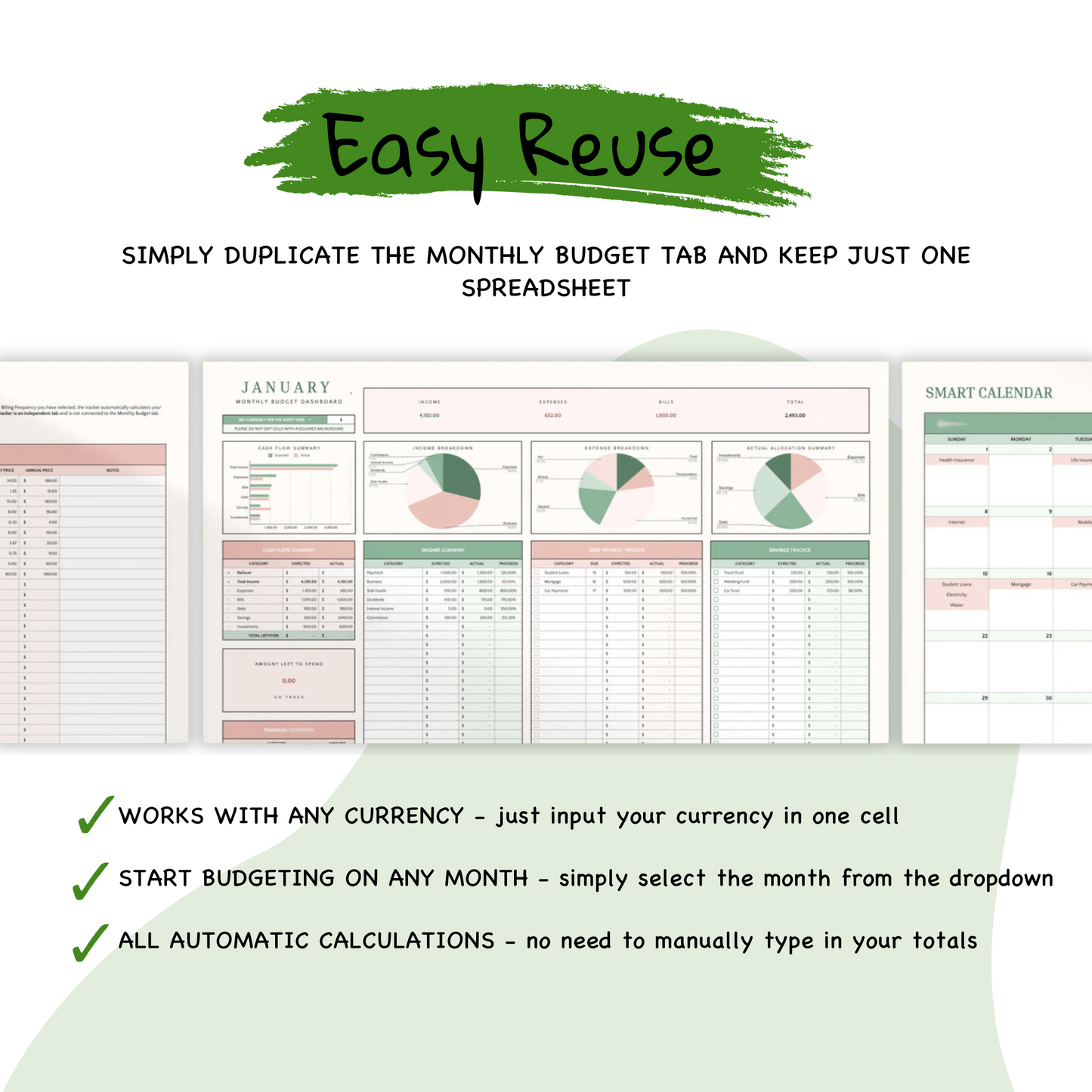 Monthly Budget Sheet