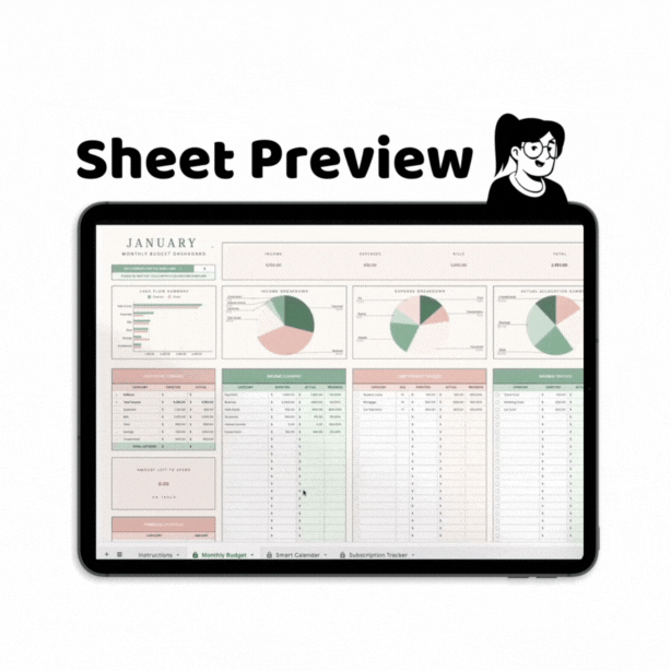 Monthly Budget Sheet
