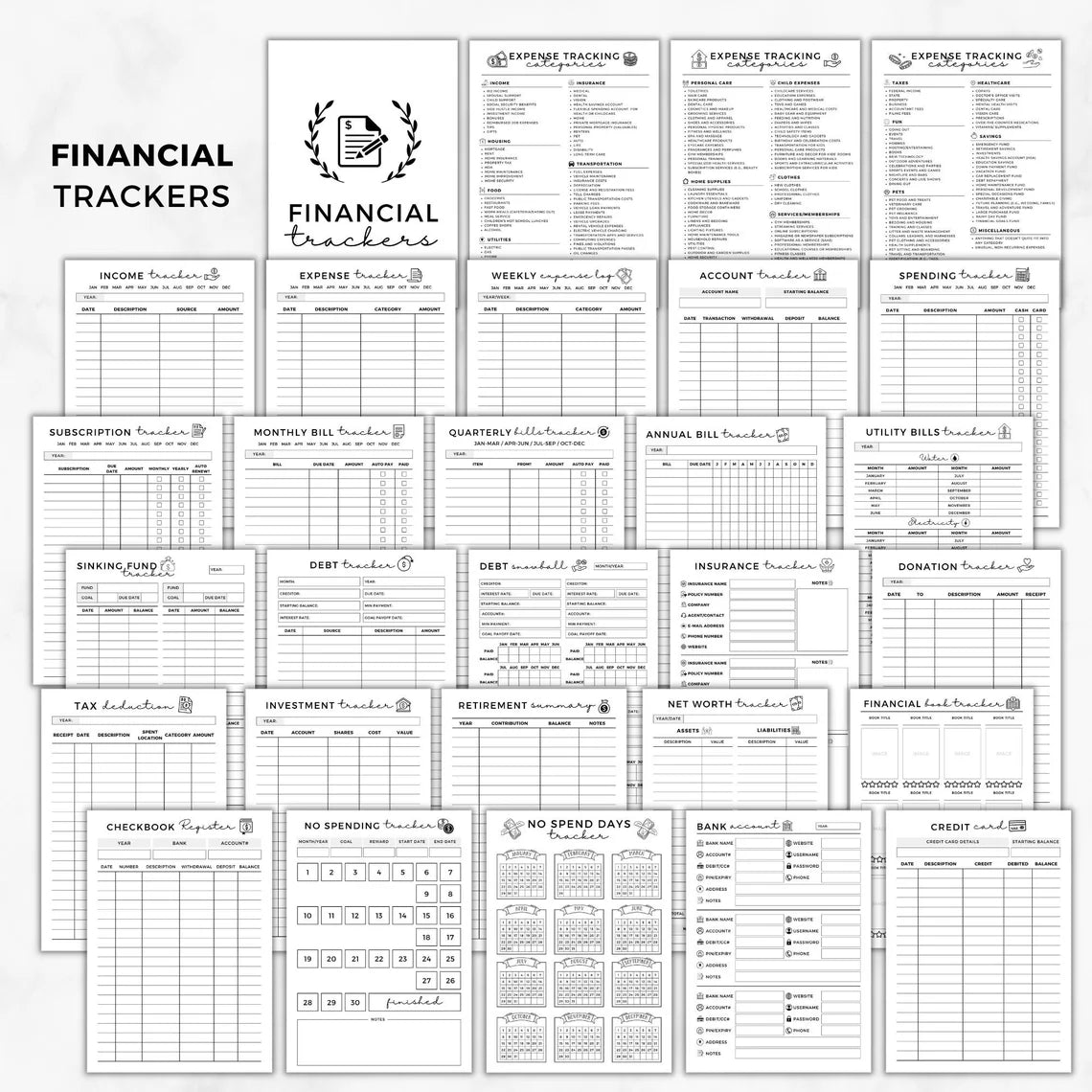 Printable Finance Planner